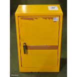 Yellow chemical cabinet - W 460 x D 350 x H 710mm - NO KEY