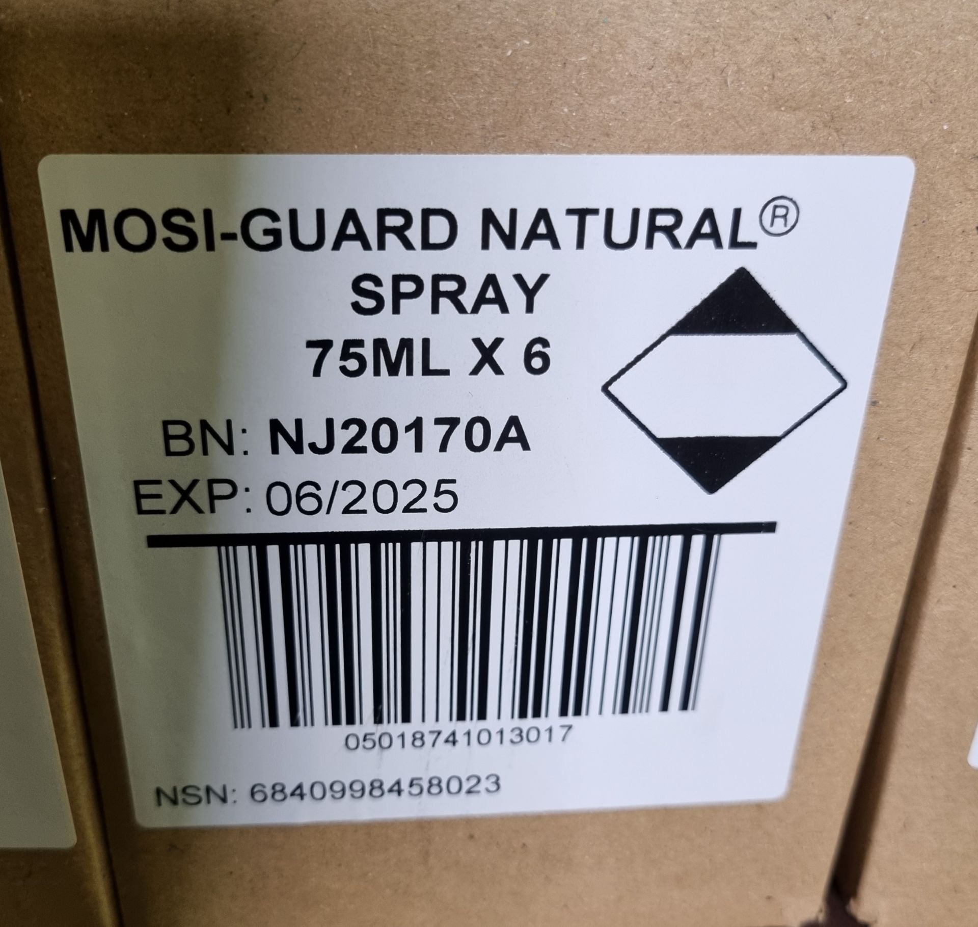 32x boxes of Mosi-Guard Natural Spray - 6x 75ml bottles per box - Image 2 of 5