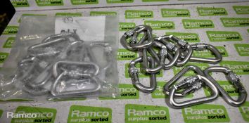 20x DMM 30kN screwgate carabiners