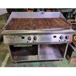 Falcon stainless steel gas chargrill - W 1200 x D 1000 x H 1050mm