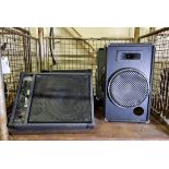 Torque TM100P powered stage monitor and passive slave unit - L 580 x W 500 x H410mm