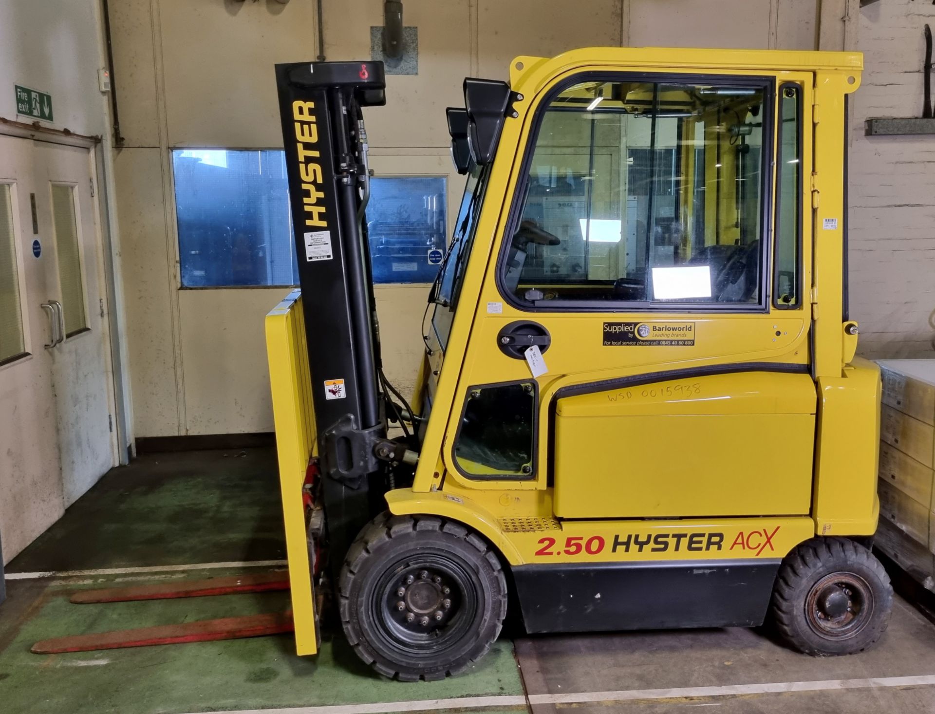 Hyster ACX J2.50XM-717 4-wheel electric forklift truck - full details in the description