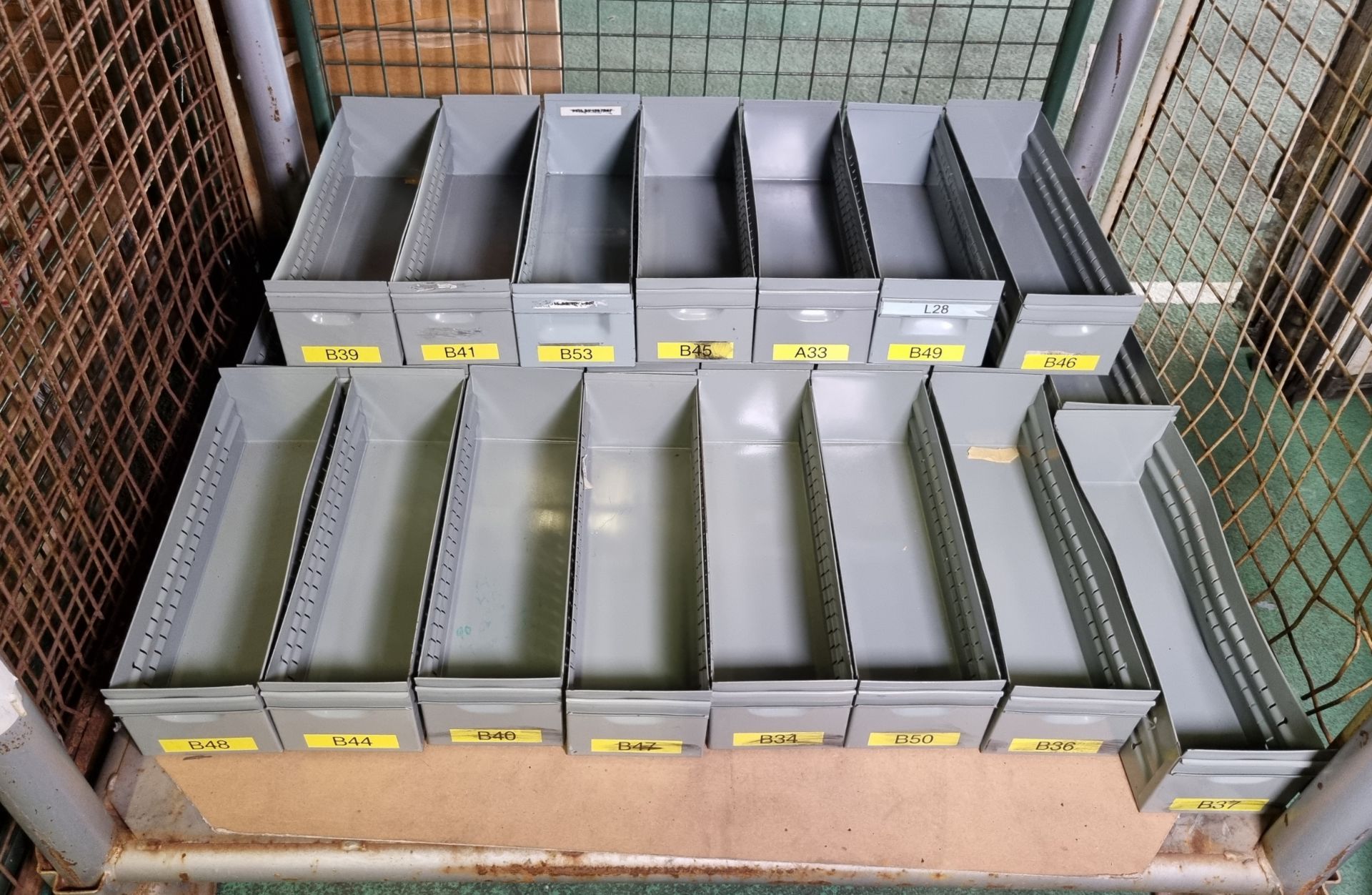23x Metal storage trays - L 450 x W 140 x H 130mm - Bild 2 aus 3