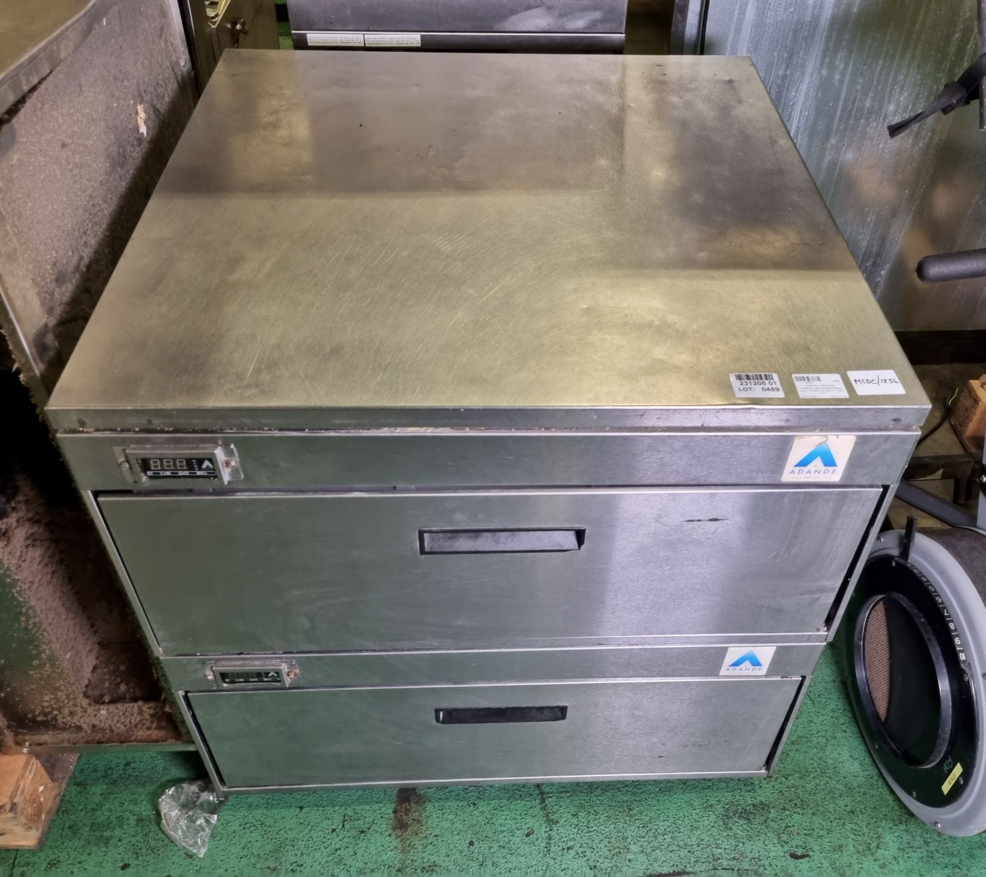 Adande VCR2 st/st undercounter 2-draw freezer unit - W 880 x D 880 x H 900 mm - Bild 2 aus 5