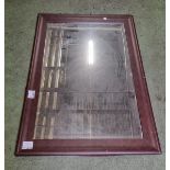 Wooden framed mirror - Frame size - W 770 x H 1070mm