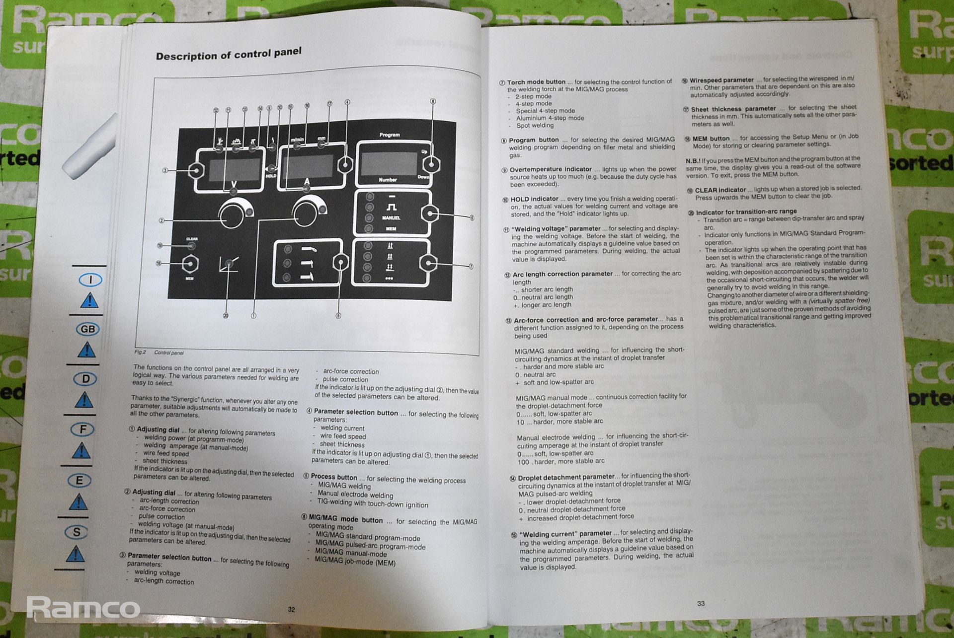 CastoPlus 500W TotalArc2-3000 mig welder with instruction manual - L 900 x W 500 x H 900mm - Image 9 of 10