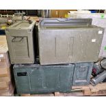 8x Interlocking bin assemblies - NSN: 7125-99-132-0029 - L 890 x W 330 x H 510mm - 1 missing lid