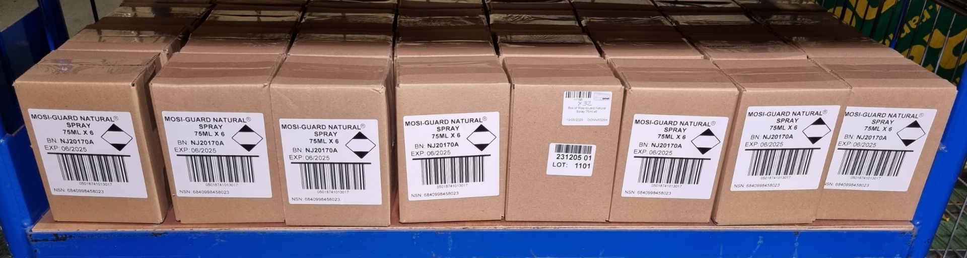 32x boxes of Mosi-Guard Natural Spray - 6x 75ml bottles per box