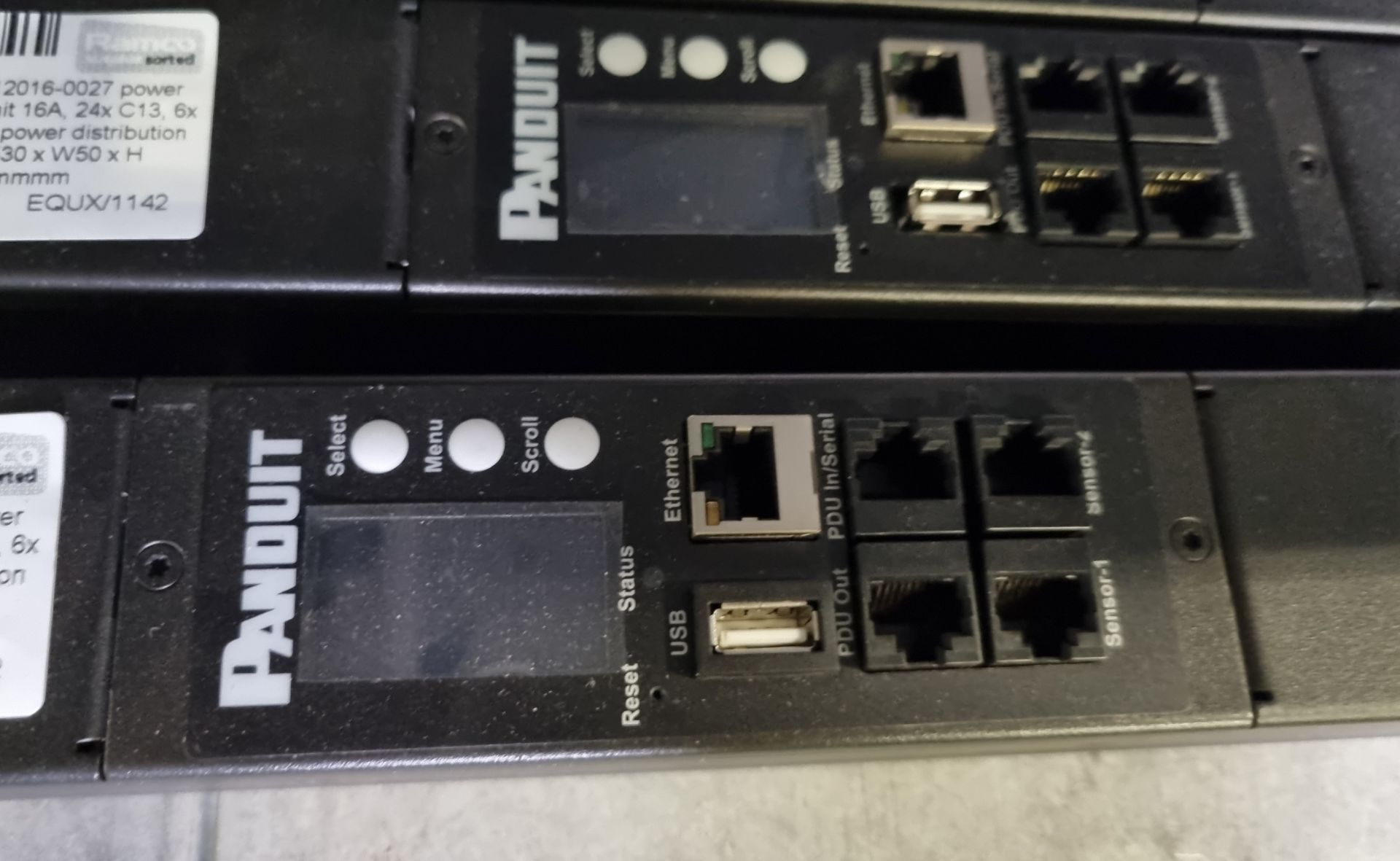 5x Panduit PP12016-0027 power distribution units - 16A, 24x C13, 6x C19 sockets - L 1530 x W50 - Image 5 of 8