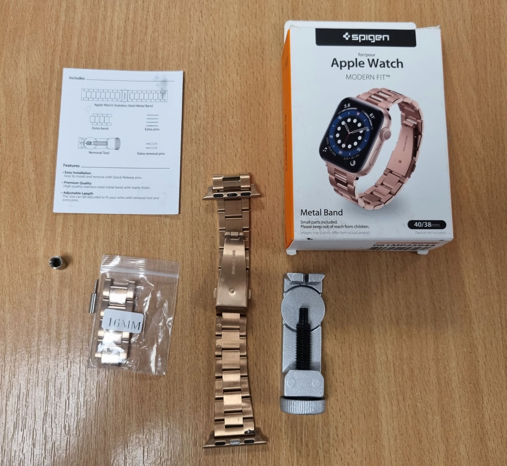 Apple Watch series 6 – Rose gold - aluminium 40mm model (cracked screen) – tested and works - Bild 15 aus 19