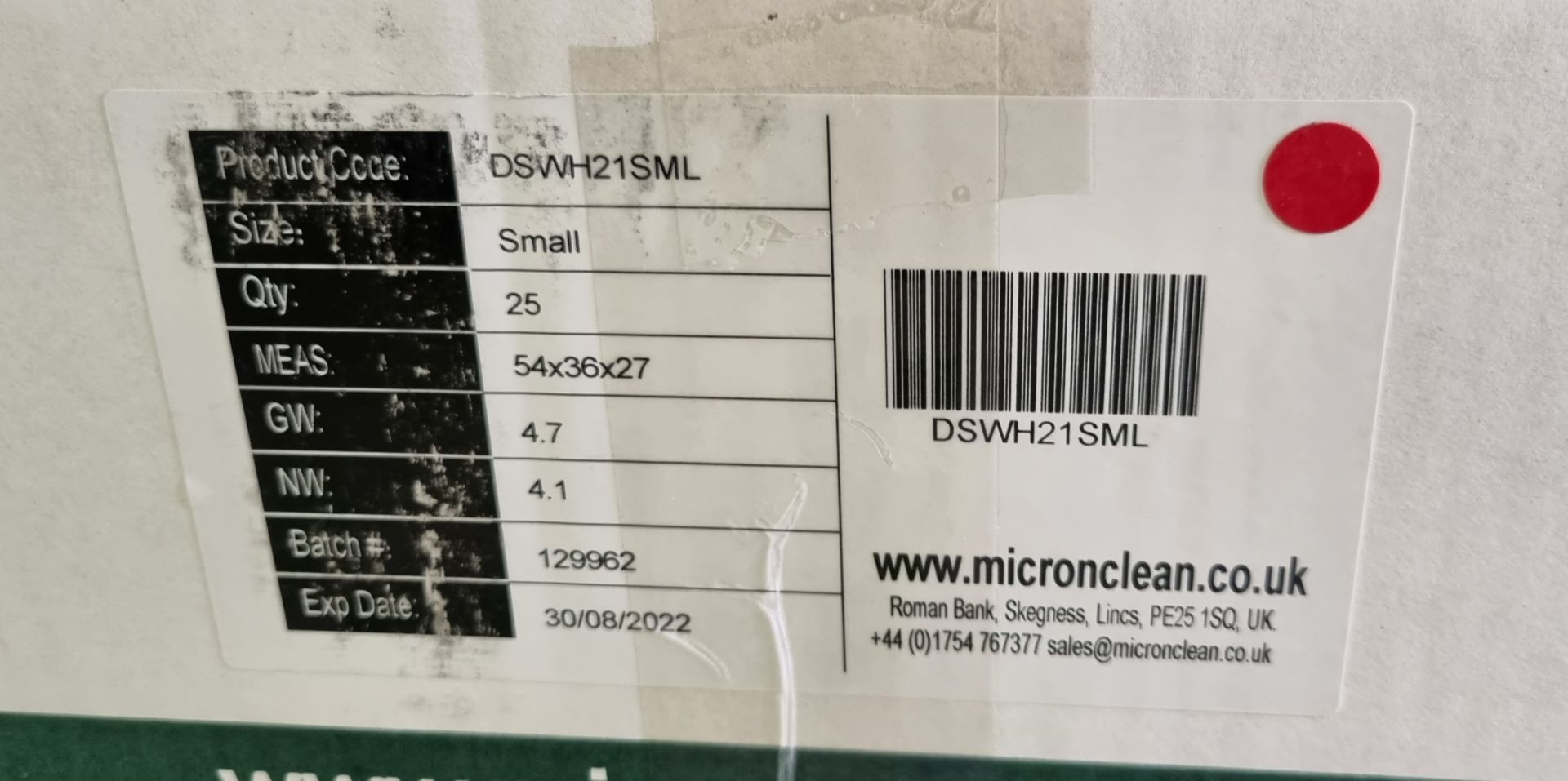 2x boxes of MicroClean SureGuard 3 - size small coverall with integral feet - 25 units per box - Bild 2 aus 5