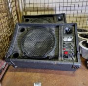 MAJ powered stage monitor and passive slave unit - L 560 x W 800 x H 360mm