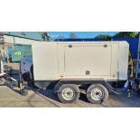 Perkins P25SP trailered generator - 240/120V - 25 kVA - 50Hz - 1500 RPM - Total hours 2878