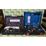 Erbauer EHG2000 2000 W heat gun - Mac Allister quick change 300 W multi tool - SPARES OR REPAIRS