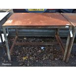 Steel workshop table - L 1215 x W 915 x H 835mm