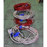 Professional 230V rope light with assorted colours, Red & white - unknown length