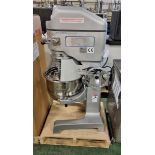 Metcalfe SP-40HI 3-speed 40 litre planetary mixer - L 720 x W 630 x H 1300mm - unused