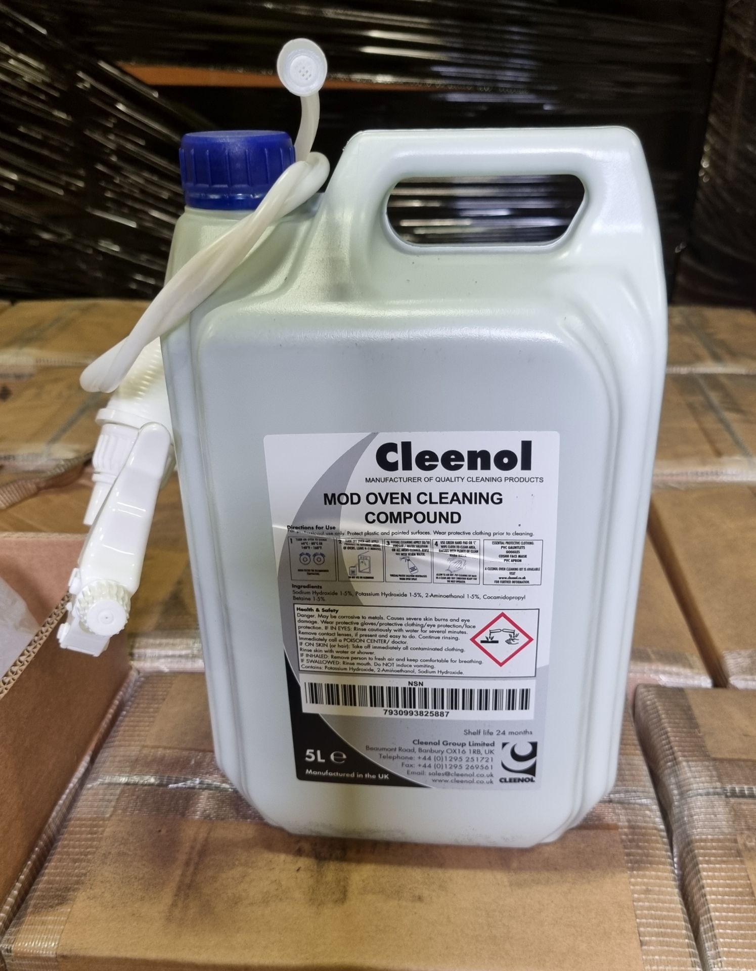 20x boxes of Cleenol Group oven cleaning compound - 5L bottle - 2 bottles per box - Image 3 of 5