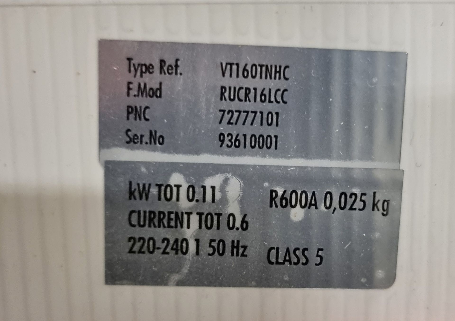 Electrolux RUCR16 undercounter fridge - W 600 x D 600 x H 670mm - Image 4 of 4