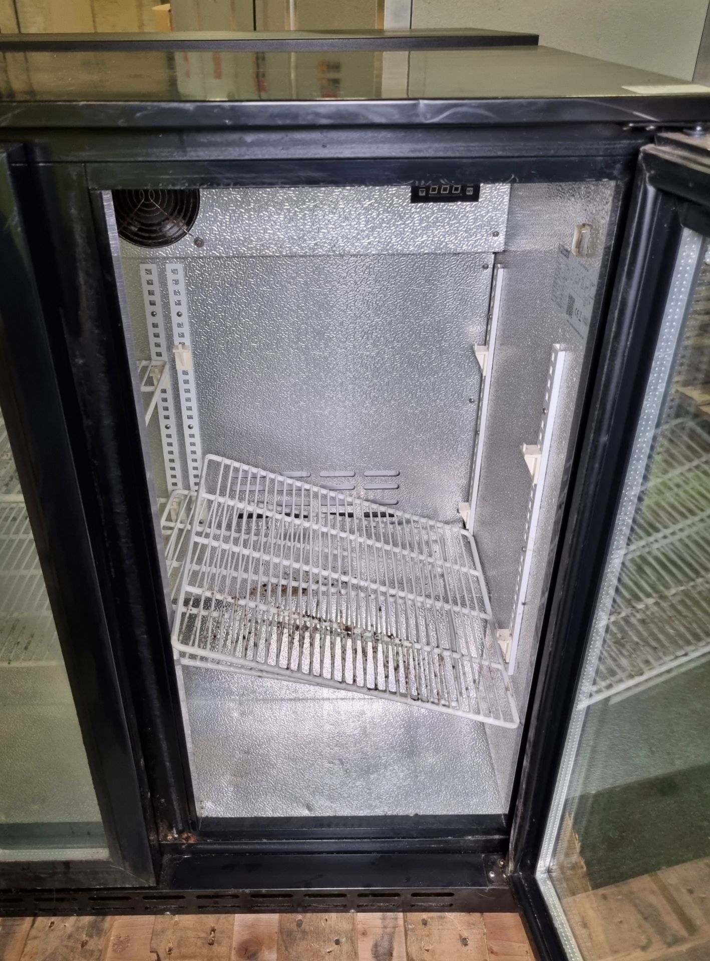 Blizzard BZ-BAR2 double glass door bar back bottle cooler - W 900 x D 510 x H 900mm - Image 4 of 5