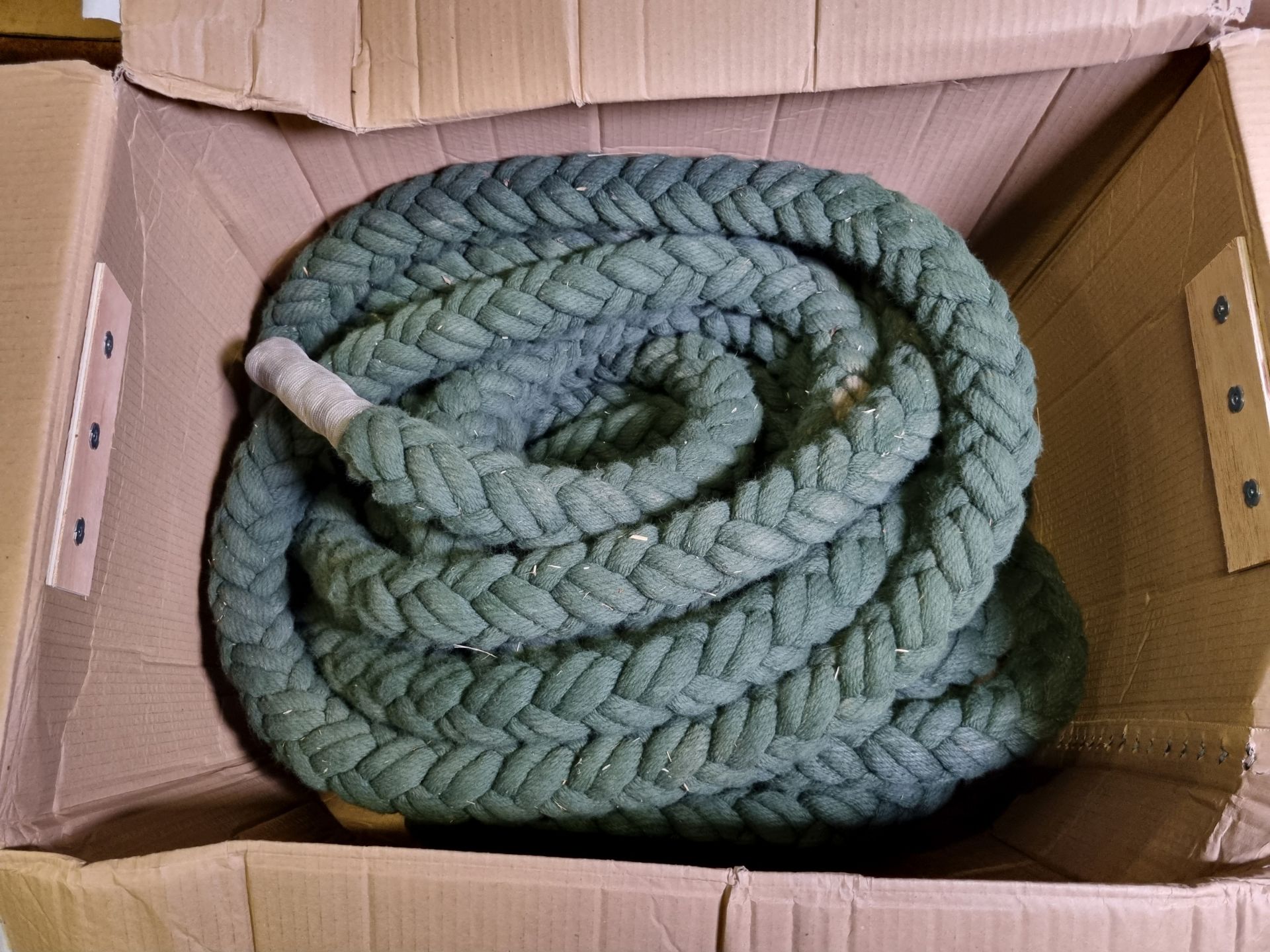 3x Heavy duty ropes - dark green - 90ft - boxed - Image 2 of 3