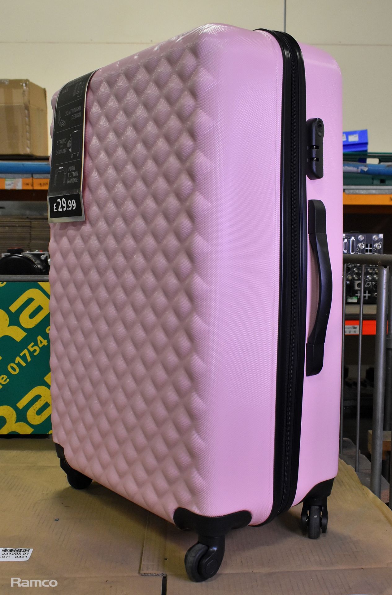 Salisburys hard shell suitcase pink – unused - Image 2 of 6