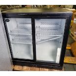 King KG250SL double sliding glass door bar back bottle cooler - W 900 x D 510 x H 900mm