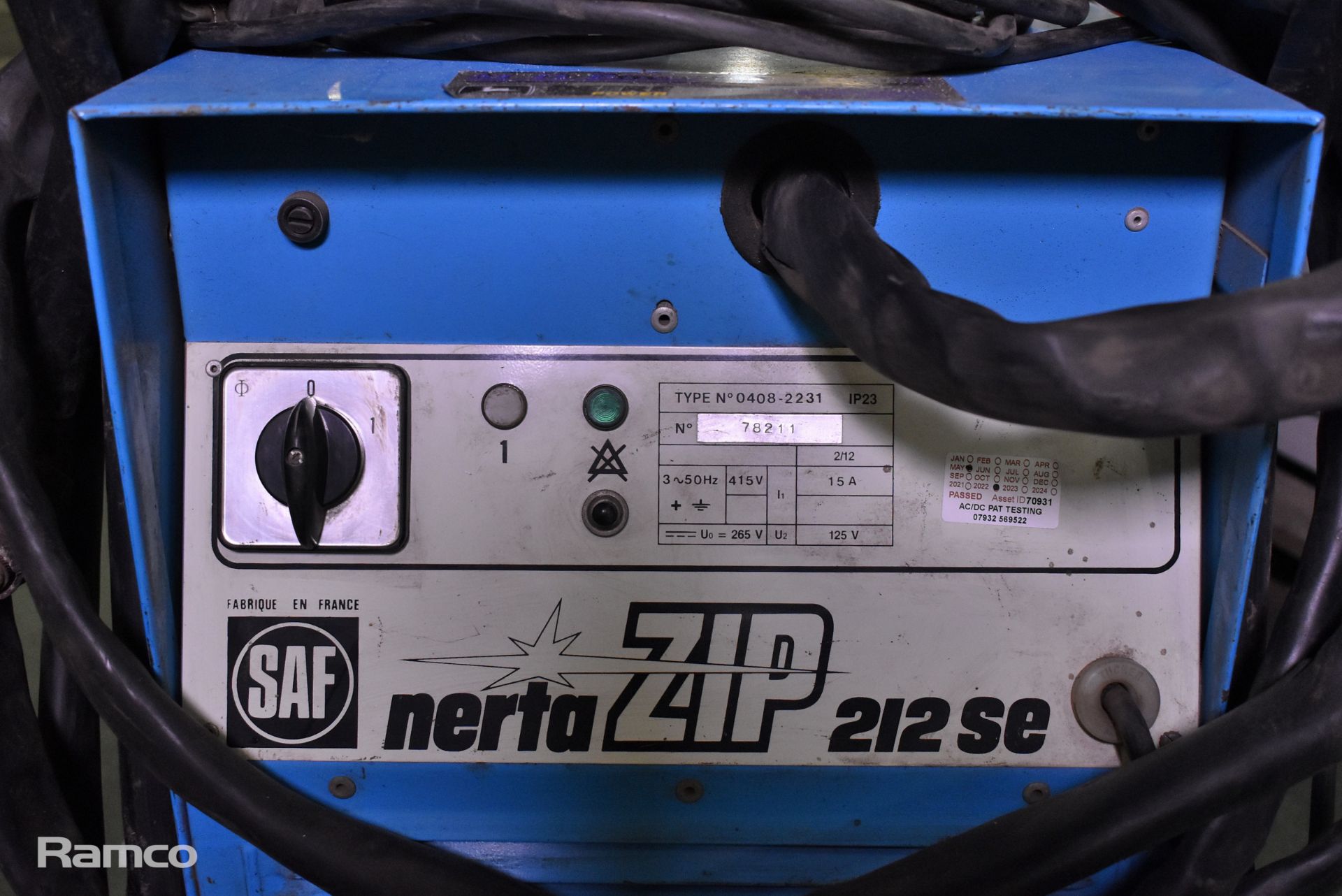 SAF Nerta ZIP 212SE 3PH plasma cutter - Image 5 of 6