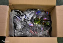 12x pairs of UVEX eye protective goggles