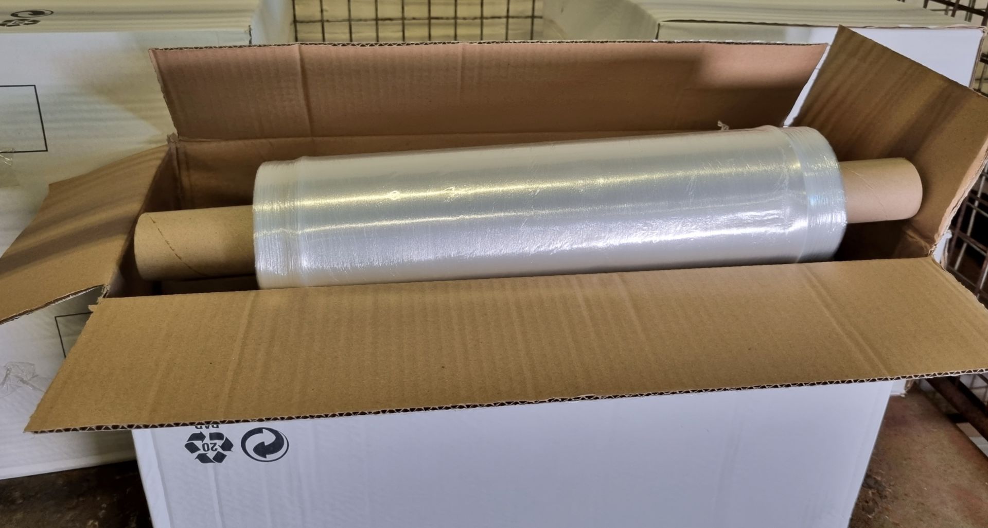 6x boxes of clear pallet wrap - width: 420mm - length: 900m approx - 6 rolls per box - Image 3 of 3