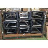 9x SKB's Removable shock rack transport cases for electrical equipment - L 820 x W 680 x H 420mm