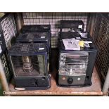 6x Parafin heaters - see description for details - AS SPARES OR REPAIRS