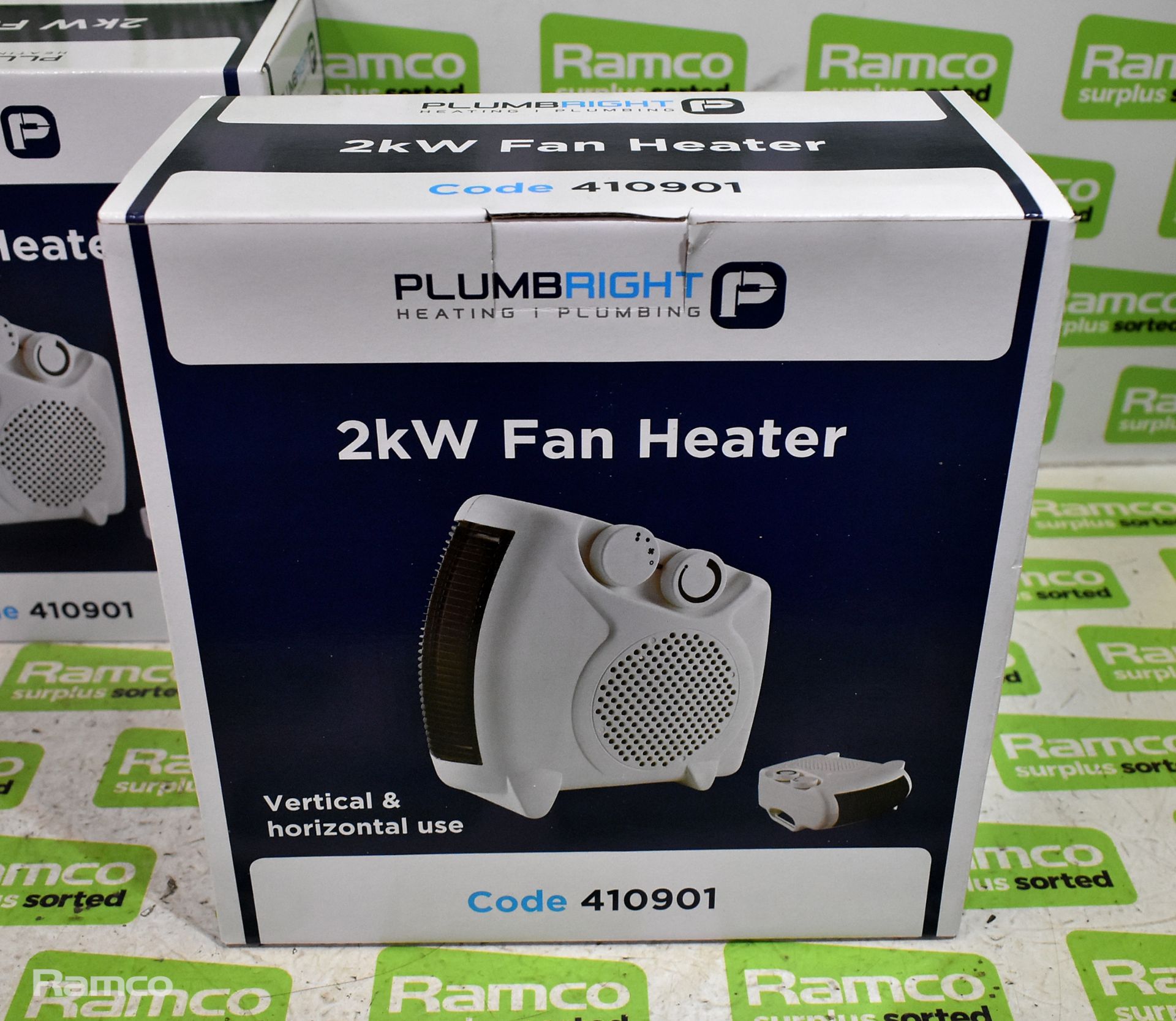 3x Plumbright 2kW fan heaters – product number 410901 - Image 6 of 6