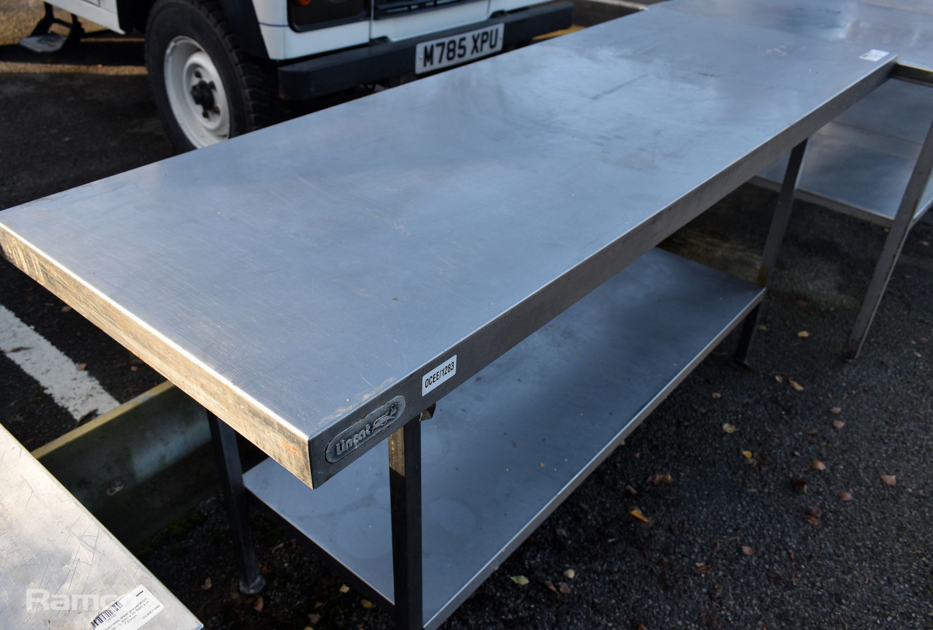 Stainless steel preparation table - L 1800 x W 650 x H 860mm - Image 2 of 3