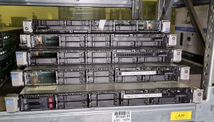 5x HP ProLiant DL360p Gen8 Servers - L 800 x W 440 x H 45mm - HARD DRIVES REMOVED