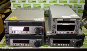 3x Sony J3 compact players, Sony DSR-1500AP digital video cassette recorder