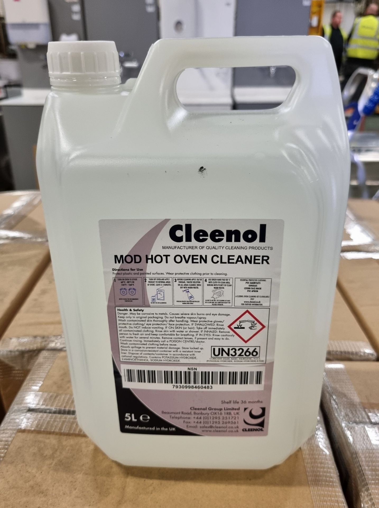 60x boxes of Cleenol Group hot oven cleaner - 5L bottle - 2 bottles per box - Image 3 of 4