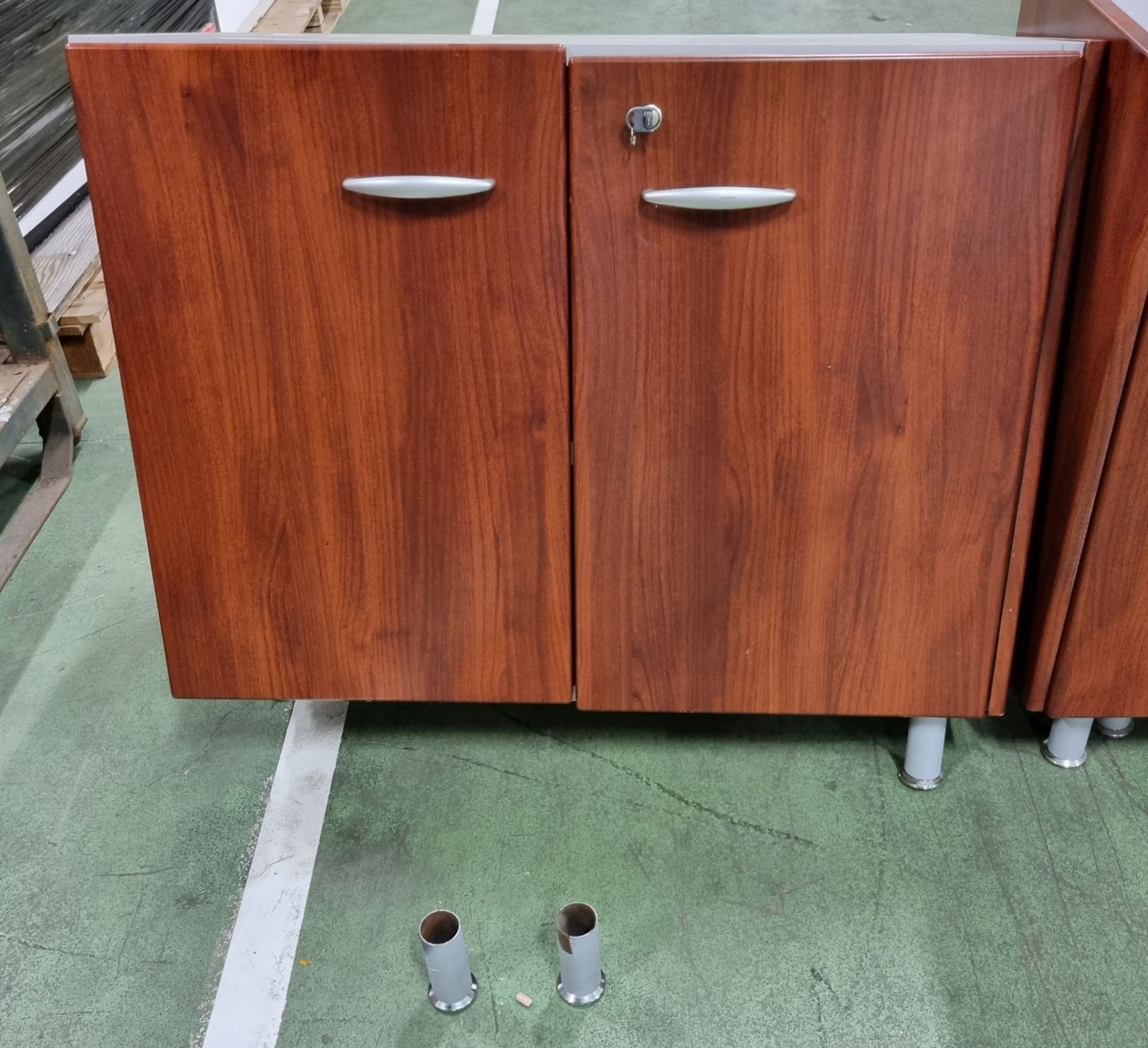 Rosewood 3 part sectional boardroom table assembly - Bild 6 aus 14