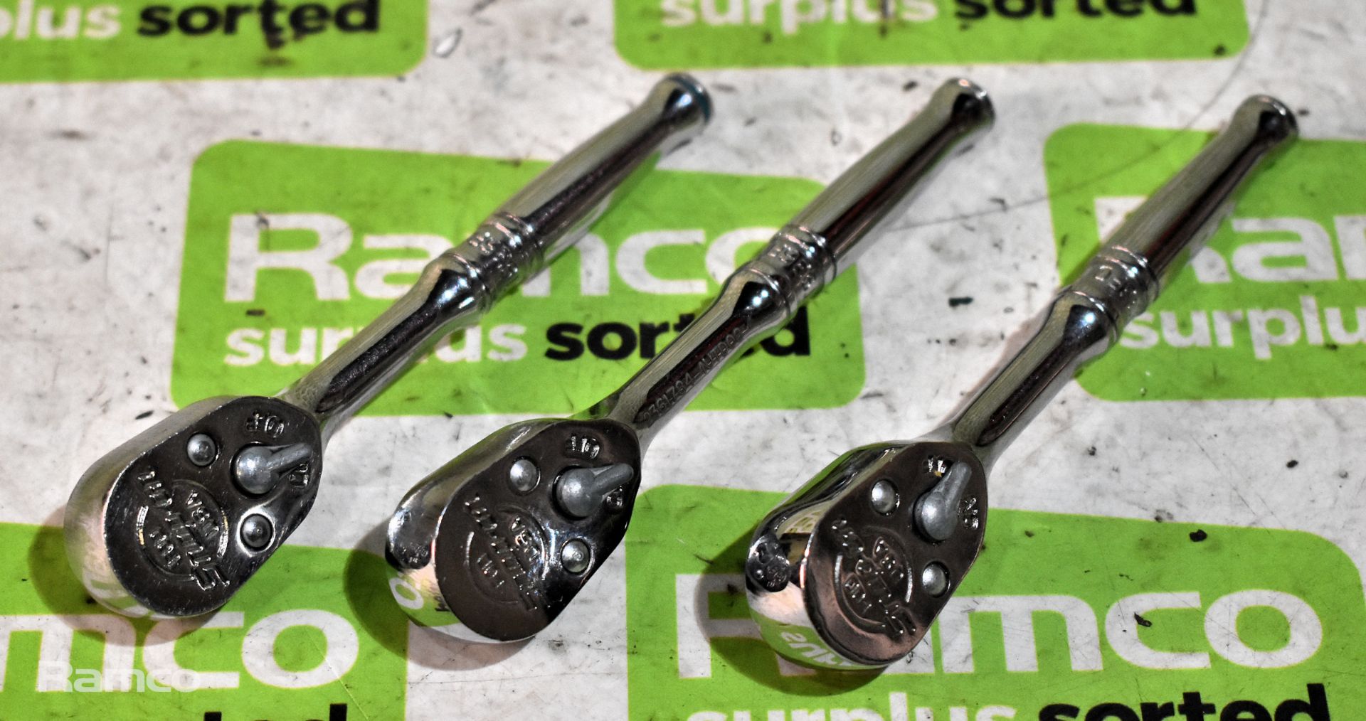 3x Snap-On T936FOD 1/4 inch ratchets