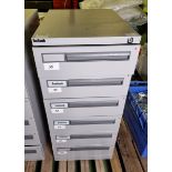 Leabank 6 drawer filing cabinet - W 470 x D 630 x H 1020mm