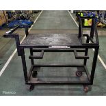 Metal mobile workshop trolley - W 1200 D 520 x H 1100 mm