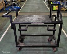 Metal mobile workshop trolley - W 1200 D 520 x H 1100 mm