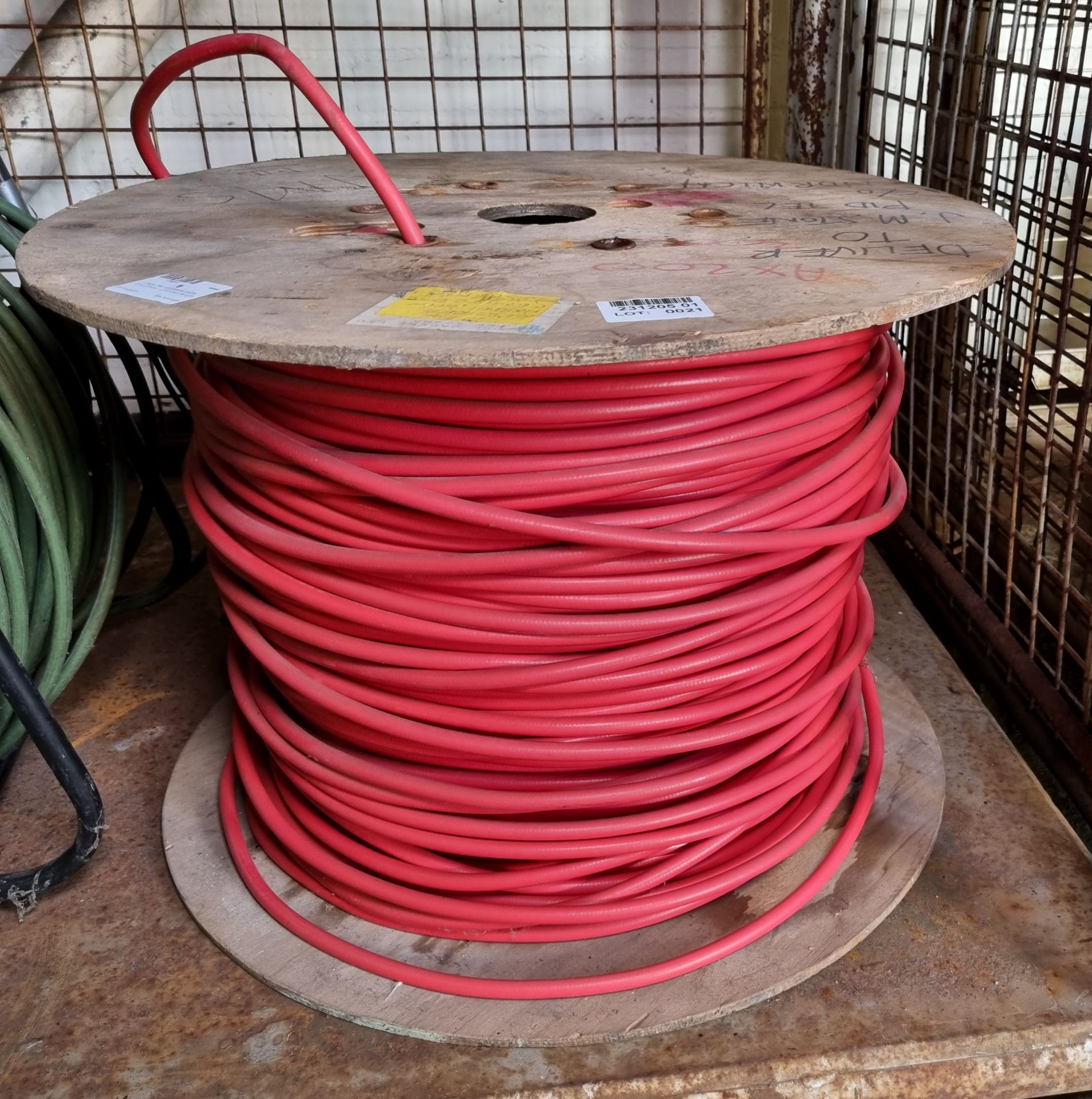 Large reel of AX200 coaxial cable 10mm thick - unknown length