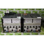 2x Farnell Instruments LT30-2 dual output stabilised power supplies