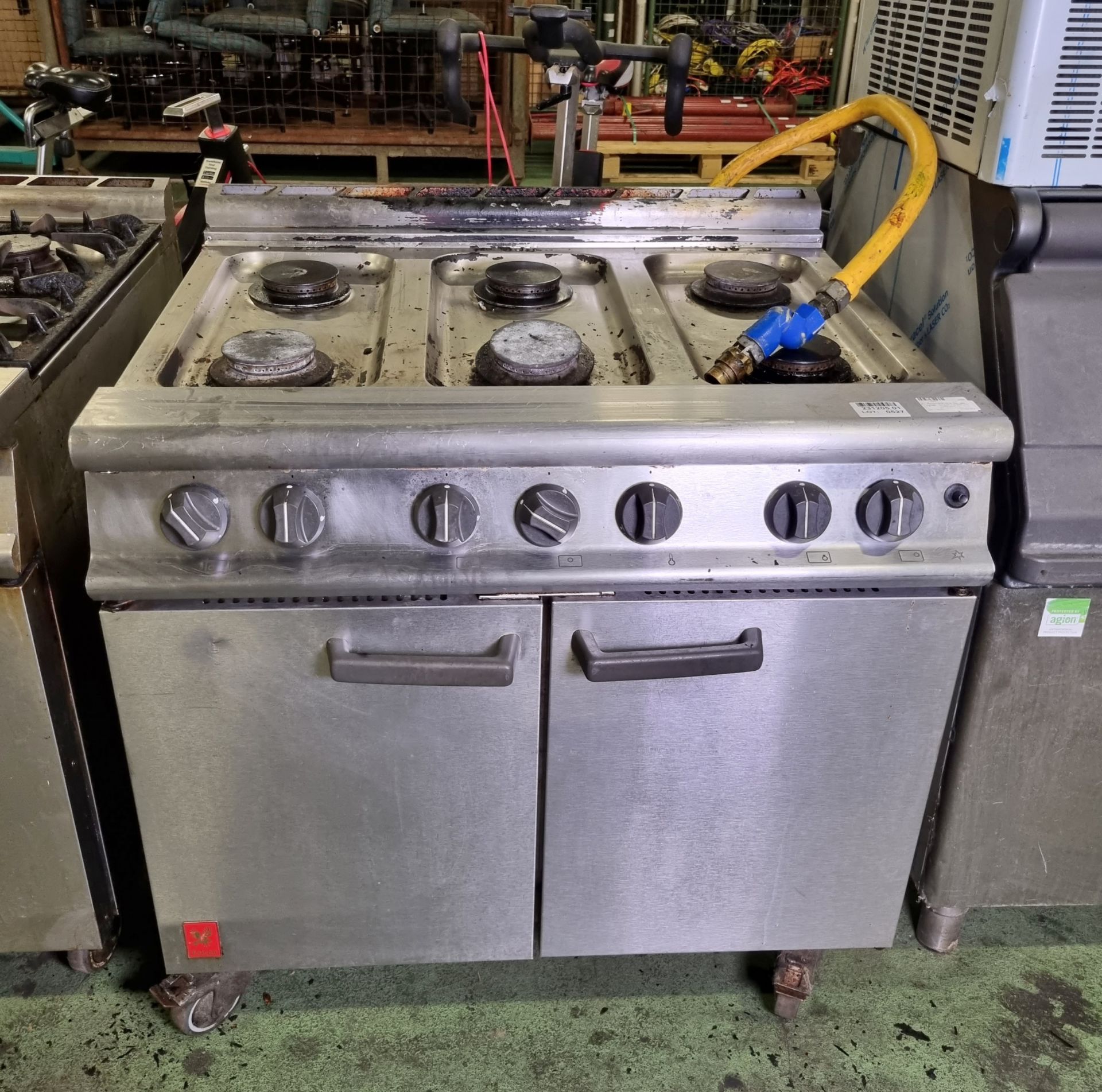 Falcon G3101 6 hob gas cooker - W 910 x D 860 x H 970 mm - AS SPARES OR REPAIRS