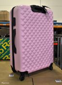 Salisburys hard shell suitcase pink – unused