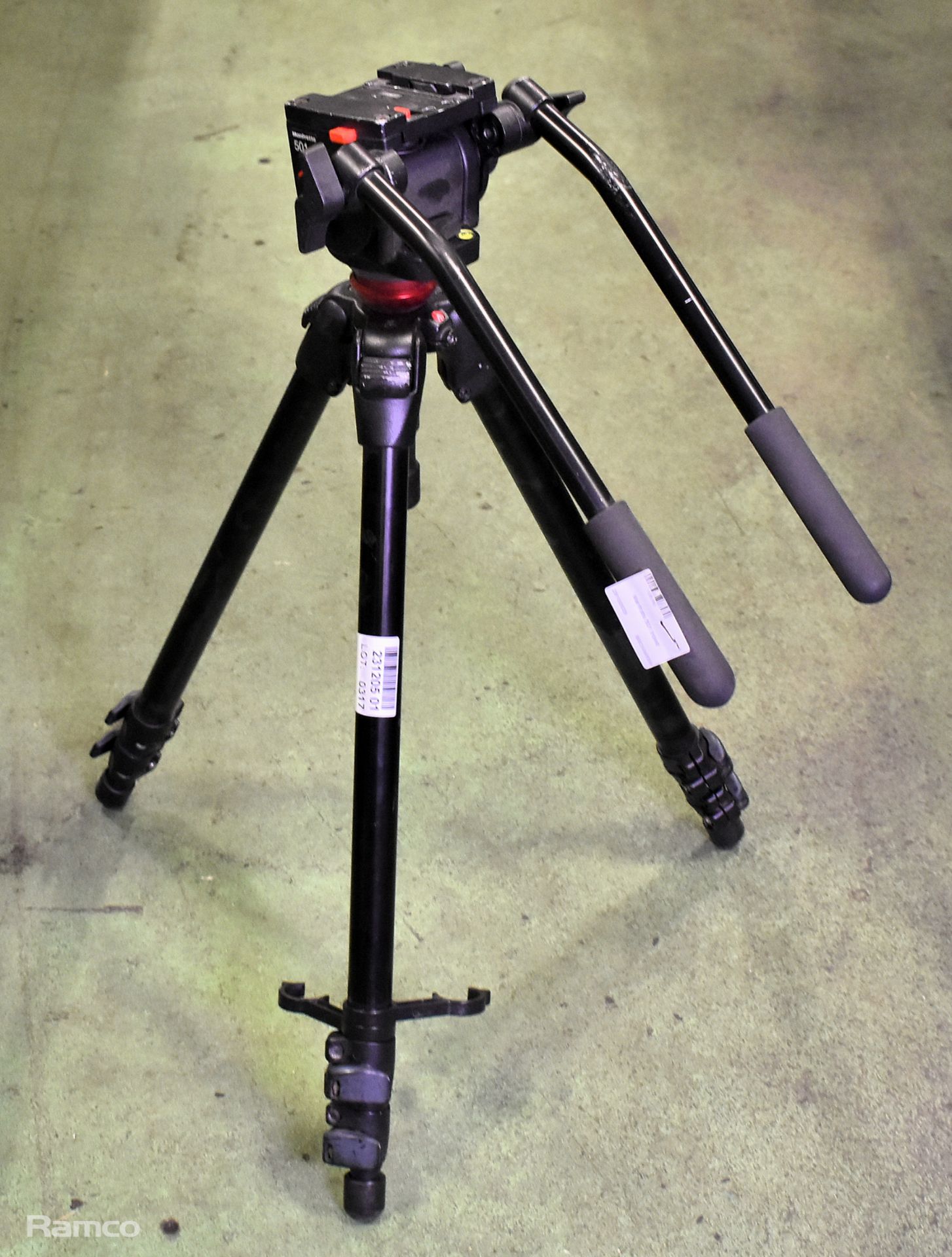 Manfrotto 745B tripod with Manfrotto 501 head - Bild 2 aus 7