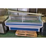 Zoin JY208-VA - marble top chilled servery unit - W 2010 x D 930 x H 1430 mm - BROKEN GLASS