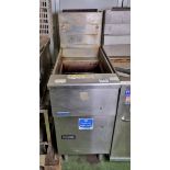 Pitco SG14 stainless steel single tank gas fryer - W 400 x D 950 x H 1170mm - MISSING BASKETS