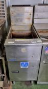 Pitco SG14 stainless steel single tank gas fryer - W 400 x D 950 x H 1170mm - MISSING BASKETS